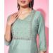 Picture of Graceful Silk Dark Sea Green Readymade Salwar Kameez