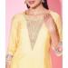 Picture of Well Formed Silk Khaki Readymade Salwar Kameez