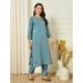 Picture of Good Looking Silk Cadet Blue Readymade Salwar Kameez