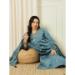 Picture of Good Looking Silk Cadet Blue Readymade Salwar Kameez