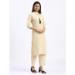 Picture of Well Formed Cotton Tan Readymade Salwar Kameez