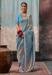 Picture of Classy Silk Cadet Blue Saree