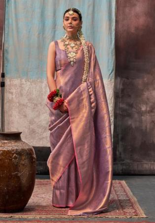 Picture of Pleasing Silk Pink Saree