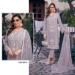 Picture of Georgette Light Slate Grey Straight Cut Salwar Kameez