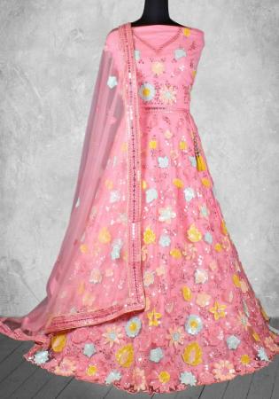 Picture of Ravishing Net Pink Lehenga Choli