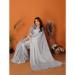 Picture of Fascinating Chiffon & Silk Light Grey Saree