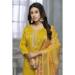 Picture of Rayon & Cotton Dark Golden Rod Readymade Salwar Kameez