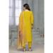 Picture of Rayon & Cotton Dark Golden Rod Readymade Salwar Kameez