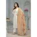 Picture of Rayon & Cotton Off White Readymade Salwar Kameez