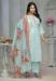 Picture of Rayon & Cotton Light Steel Blue Readymade Salwar Kameez