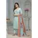 Picture of Rayon & Cotton Light Steel Blue Readymade Salwar Kameez