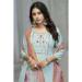 Picture of Rayon & Cotton Light Steel Blue Readymade Salwar Kameez