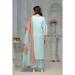 Picture of Rayon & Cotton Light Steel Blue Readymade Salwar Kameez