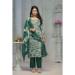 Picture of Rayon & Cotton Dark Green Readymade Salwar Kameez