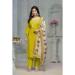 Picture of Rayon & Cotton Dark Golden Rod Readymade Salwar Kameez