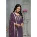 Picture of Rayon & Cotton Purple Readymade Salwar Kameez