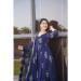 Picture of Chiffon Dark Slate Blue Readymade Salwar Kameez