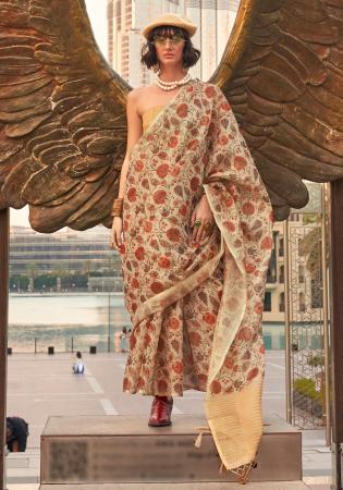 Picture of Graceful Silk Tan Saree