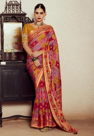 Picture of Wonderful Brasso Rosy Brown Saree