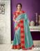 Picture of Nice Georgette & Silk Cadet Blue Saree