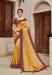 Picture of Taking Georgette & Silk Pale Golden Rod Saree