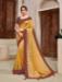 Picture of Taking Georgette & Silk Pale Golden Rod Saree