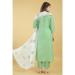 Picture of Cotton Dark Sea Green Readymade Salwar Kameez