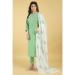 Picture of Cotton Dark Sea Green Readymade Salwar Kameez