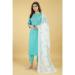 Picture of Cotton Dark Slate Blue Readymade Salwar Kameez