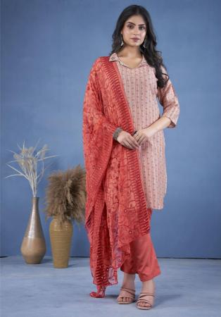 Picture of Alluring Silk Thistle Readymade Salwar Kameez