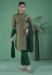 Picture of Silk Dark Olive Green Readymade Salwar Kameez