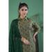 Picture of Silk Dark Olive Green Readymade Salwar Kameez