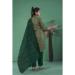 Picture of Silk Dark Olive Green Readymade Salwar Kameez