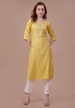 Picture of Classy Cotton Khaki Kurtis & Tunic