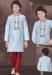 Picture of Magnificent Silk Light Steel Blue Kurtas