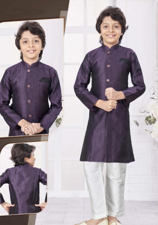 Picture of Admirable Silk Dark Slate Blue Kurtas