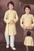 Picture of Appealing Silk Pale Golden Rod Kurtas