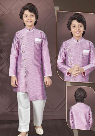 Picture of Appealing Silk Plum Kurtas