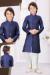 Picture of Sightly Silk Navy Blue Kurtas