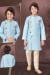 Picture of Wonderful Silk Light Steel Blue Kurtas