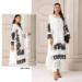 Picture of Georgette Off White Straight Cut Salwar Kameez