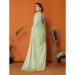 Picture of Stunning Georgette Dark Sea Green Saree