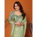 Picture of Stunning Georgette Dark Sea Green Saree