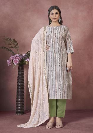 Picture of Elegant Silk Sea Shell Readymade Salwar Kameez