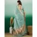 Picture of Classy Organza Cadet Blue Saree