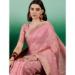 Picture of Charming Organza Rosy Brown Saree