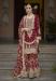 Picture of Gorgeous Chiffon Brown Straight Cut Salwar Kameez