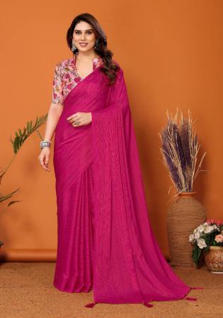 Picture of Taking Silk Medium Violet Red Saree