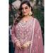 Picture of Georgette Rosy Brown Straight Cut Salwar Kameez