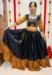 Picture of Grand Rayon & Silk Black Readymade Lehenga Choli